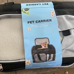 Black and Gray Pet Carrier
